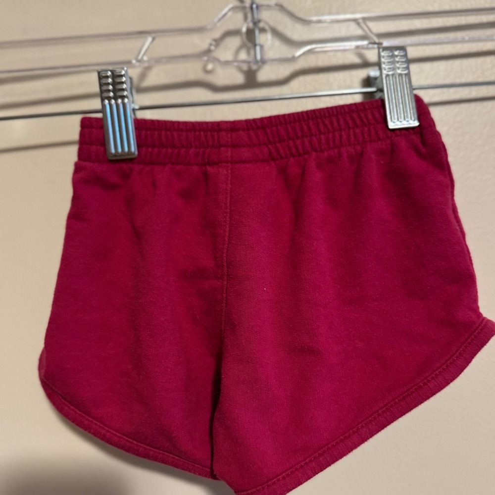 VTG Nike Toddler Girls Athletic Shorts Pink White Swoosh Size 3T